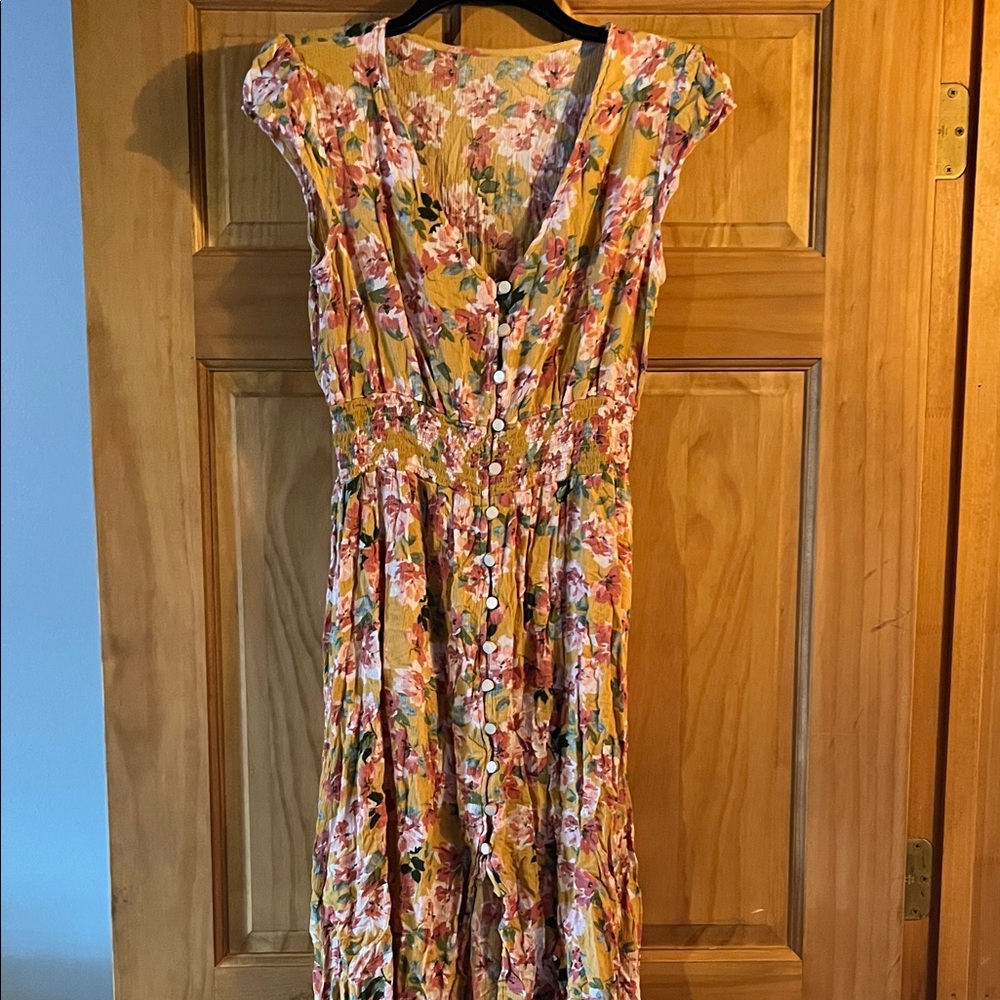 Floral Button-Down Dress